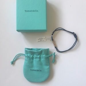 Tiffany & Co cord bracelet with pouch &box